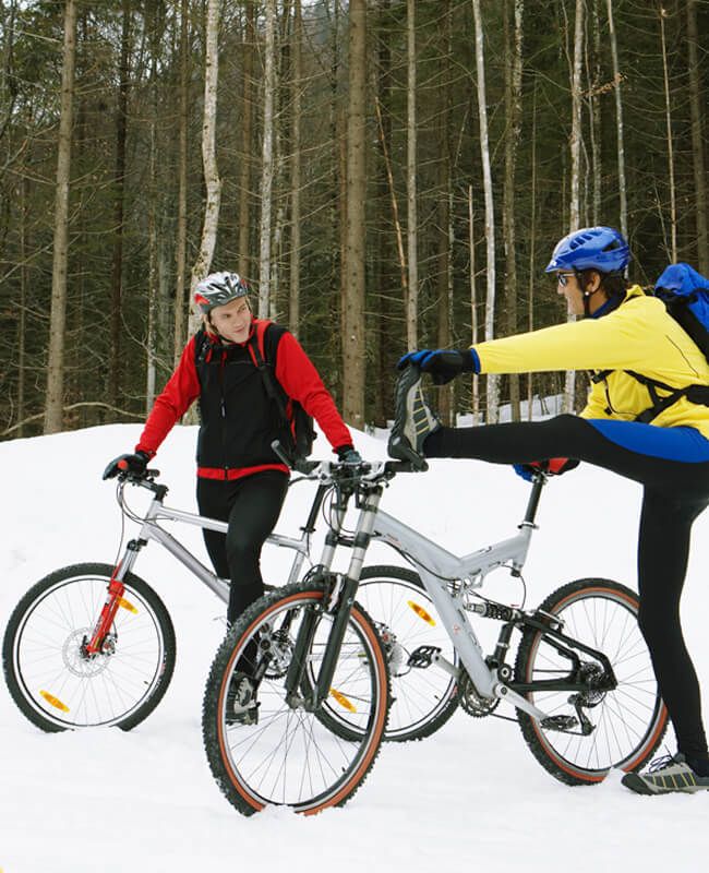 pratique du vélo en hiver