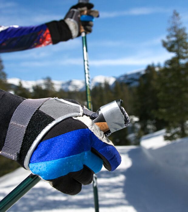 étirements ski de fond